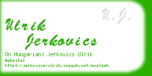 ulrik jerkovics business card